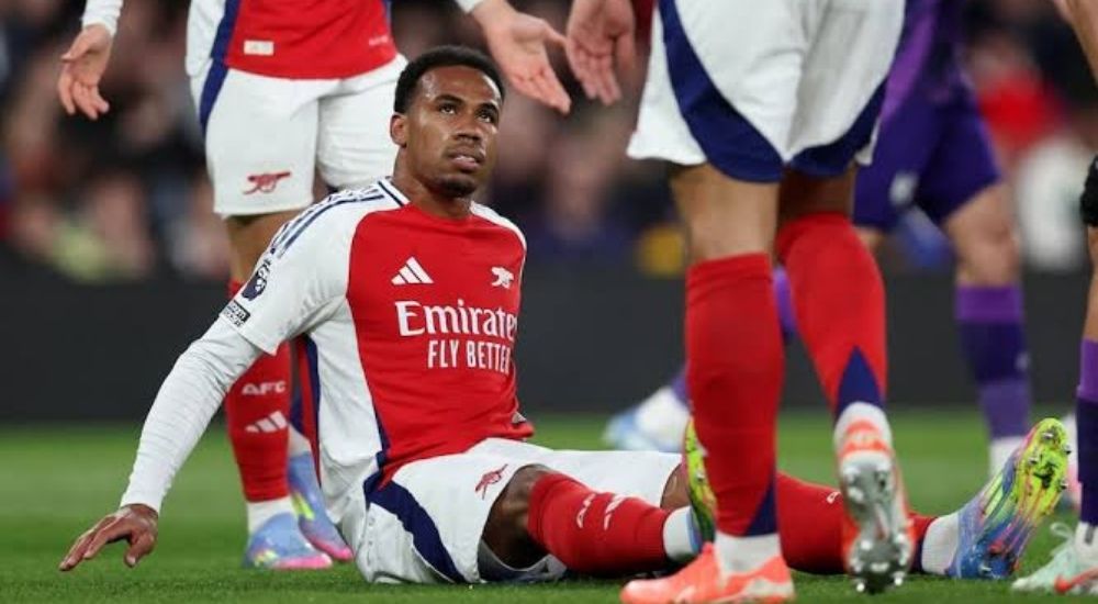 Arsenal defender Gabriel Magalhaes to miss rest of the season with hamstring injury