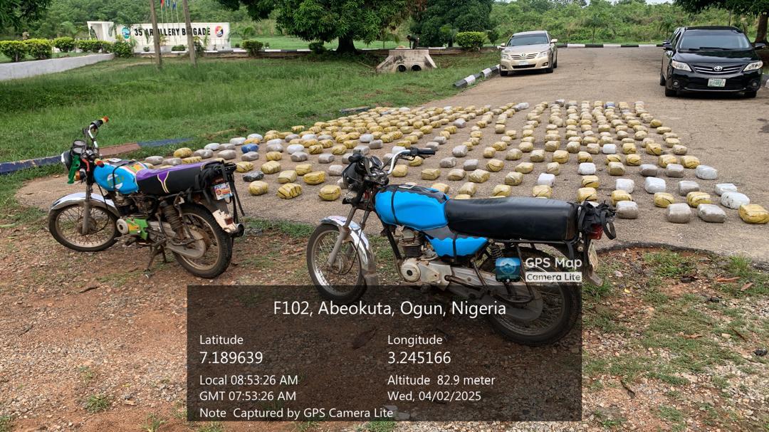 Army intercepts illicit drugs in Ogun