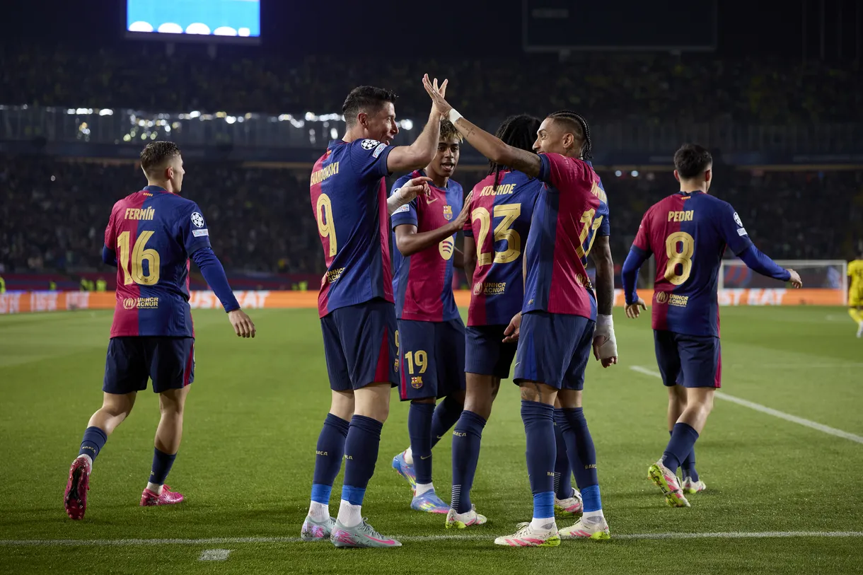 Barcelona’s front three of Lamine Yamal, Robert Lewandowski and Raphinha evoke memories of MSN days
